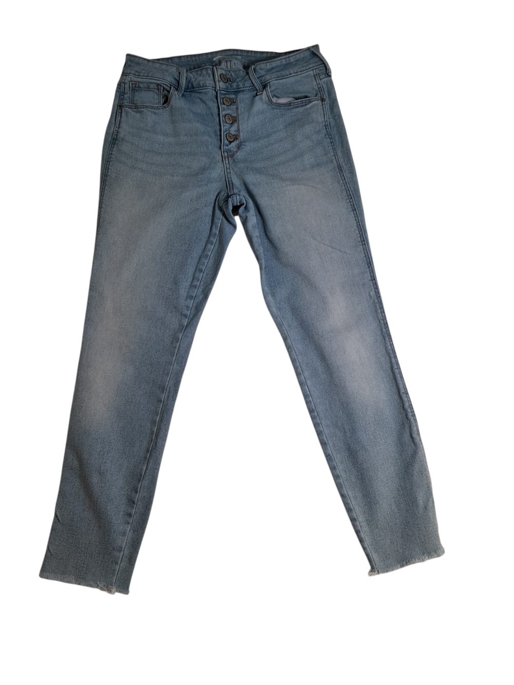 Old Navy Women's Skinny Jeans Light Blue Wash Button-Fly